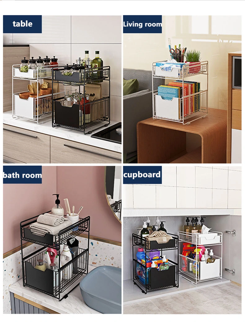 Dual Tier Multifunctional Kitchen Organizer Dual Tier Multifunctional Kitchen Organizer