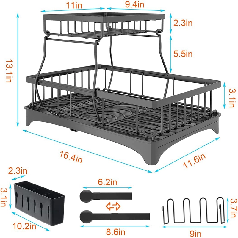 Metal Kitchen Countertop Dish Drying Rack Metal Kitchen Countertop Dish Drying Rack