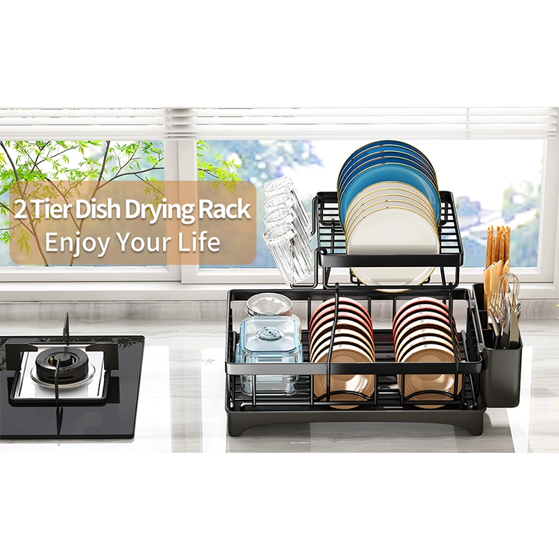 Metal Kitchen Countertop Dish Drying Rack Metal Kitchen Countertop Dish Drying Rack